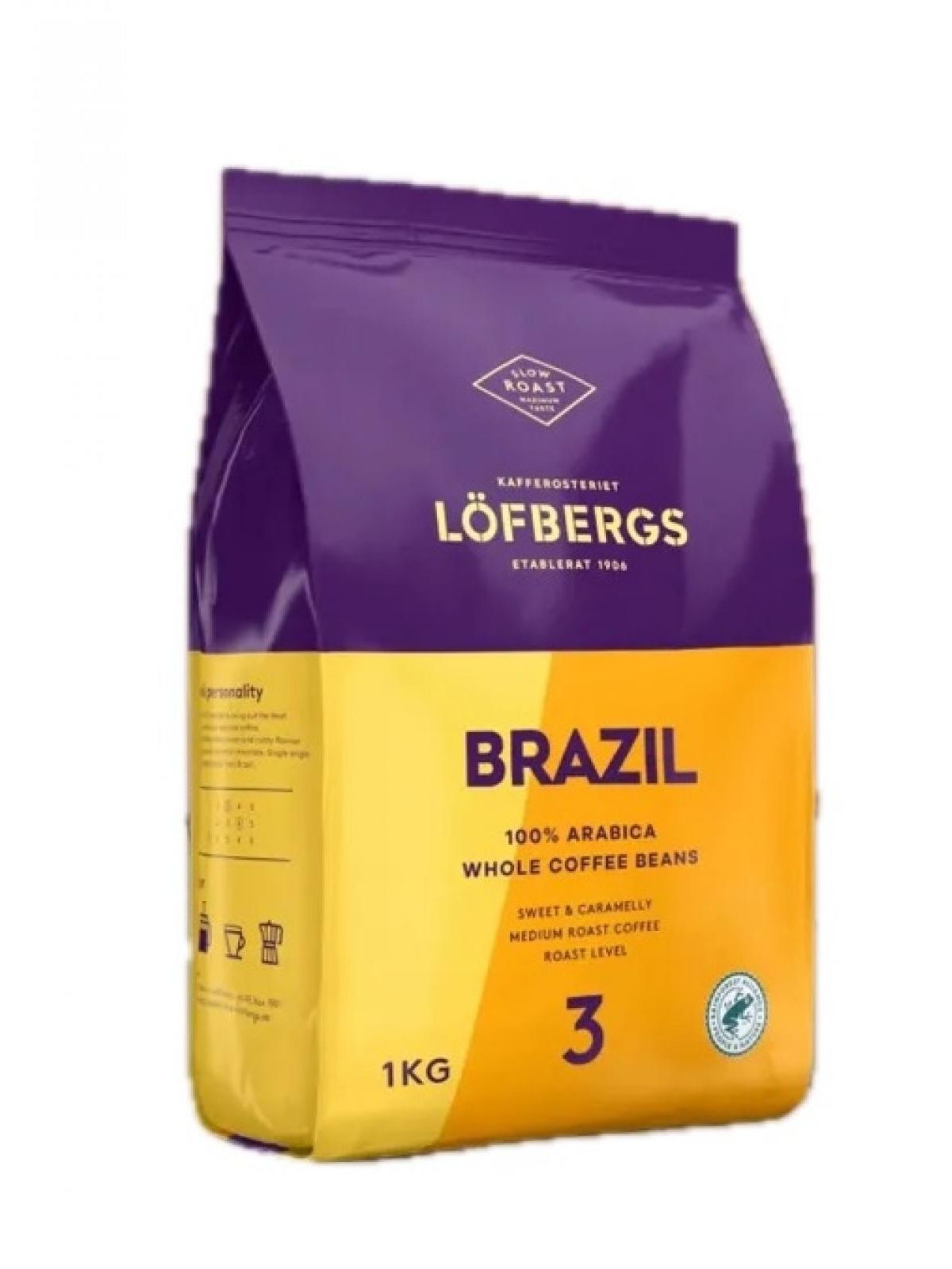 Кофе в зернах Löfbergs Brazil, 100% арабика, 1 кг